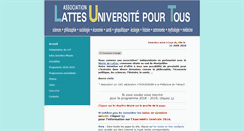 Desktop Screenshot of lattes-universite.org
